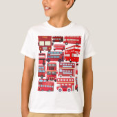 Londen Bussen / Rode Bussen T-shirt (Voorkant)