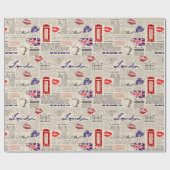 Londen Cadeaupapier (Vlak)