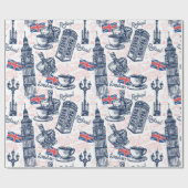 Londen Cadeaupapier (Vlak)