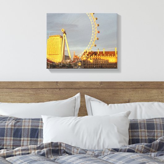 Londen Canvas Afdruk (Insitu (Slaapkamer))
