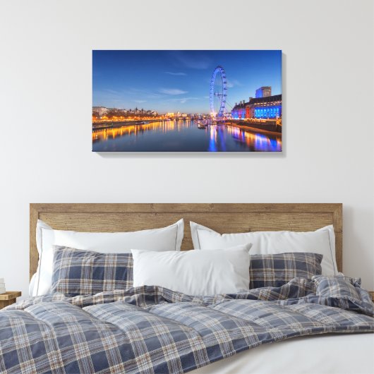 Londen Canvas Afdruk (Insitu (Slaapkamer))
