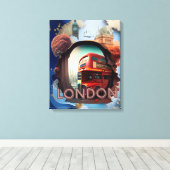 londen canvas afdruk (Insitu (Houten vloer))