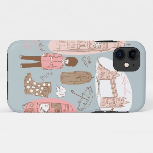 londen Case-Mate iPhone case (Achterkant (horizontaal))