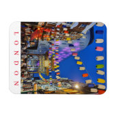 Londen Chinatown 's nachts koelkast magneet (Horizontaal)