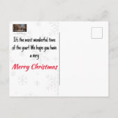  Londen Christmas Street Scene Briefkaart (Achterkant)