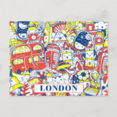 Londen City Engeland Tourist Travel Kinder Briefkaart (Voorkant)
