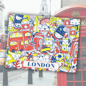 Londen City Engeland Tourist Travel Kinder Briefkaart