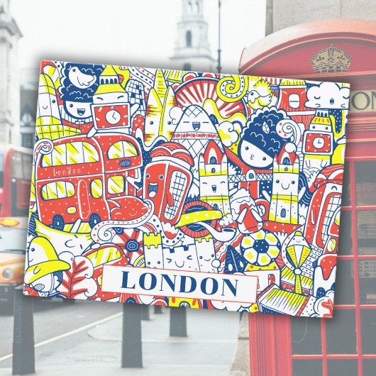 Londen City Engeland Tourist Travel Kinder Briefkaart