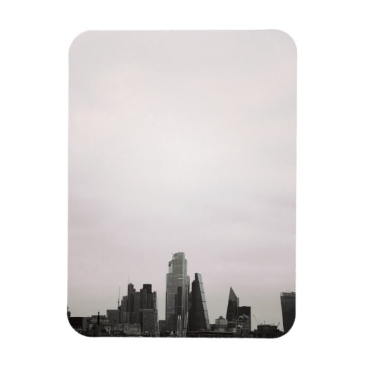 Londen City Silhouet Magneet (Verticaal)