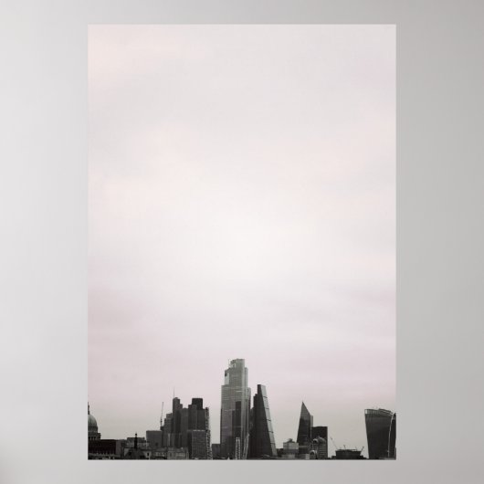 Londen City Silhouet Poster (Voorkant)