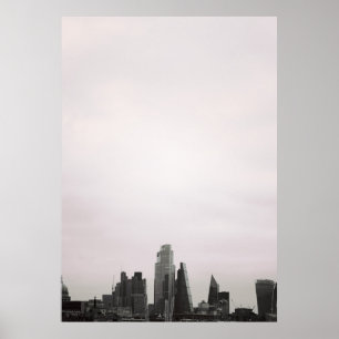 Londen City Silhouet Poster