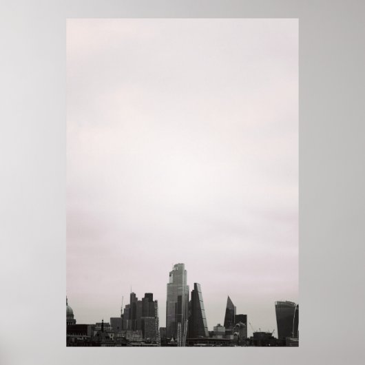 Londen City Silhouet Poster (Voorkant)