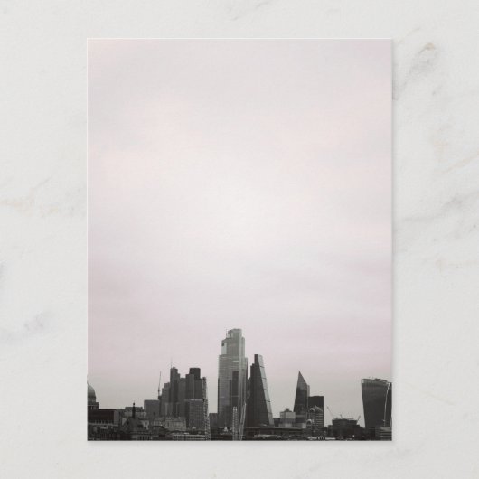 Londen City Skyline Briefkaart (Voorkant)