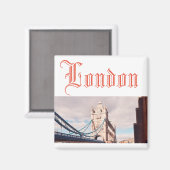 Londen City Tower Bridge Landschap Magneet (Voorkant / Achterkant)