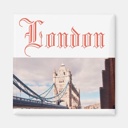 Londen City Tower Bridge Landschap Magneet (Voorkant)
