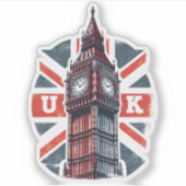 Londen City Travel Sticker Design (Voorkant)