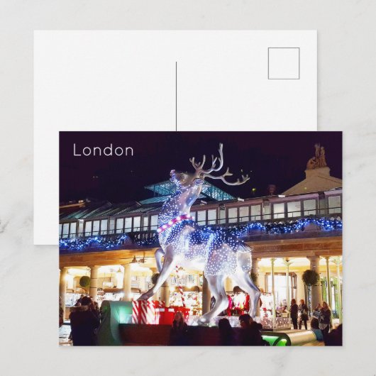 Londen - Covent Garden Feestdagenkaart (Voorkant / Achterkant)