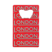 Londen Creditkaart Flessenopener (Voorkant)