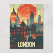 Londen Dark  Art Briefkaart (Voorkant)