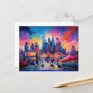 Londen de grote rook briefkaart