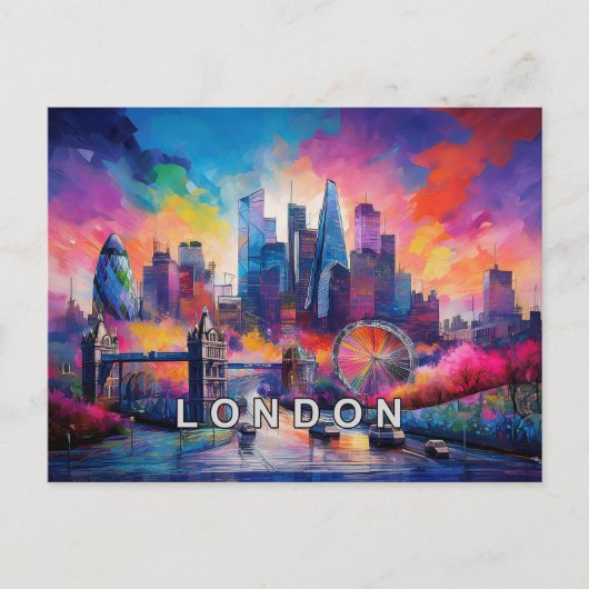 Londen de grote rook briefkaart (Voorkant)