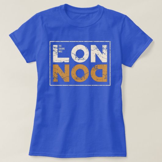 Londen de vierkante mijl t-shirt (Design voorkant)