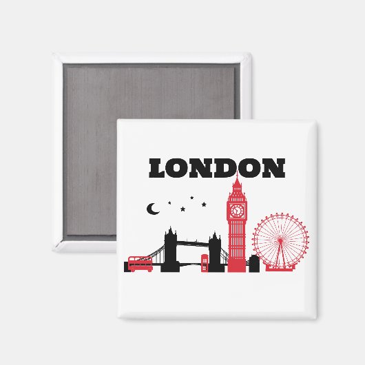 Londen DESIGN, Magneet (Voorkant / Achterkant)