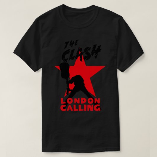 Londen die de botsing T-Shirt roept (Design voorkant)