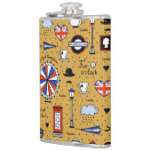 Londen Doodles Heupfles (Links)