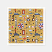 Londen Doodles Servet (Voorkant)
