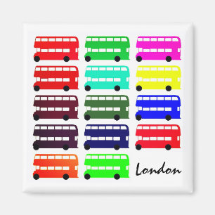 Londen & Double Decker Bus/Brits vervoer Magneet