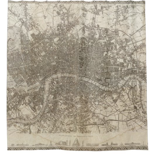 Londen Douchegordijn (Voorkant)