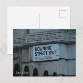 Londen - Downing Street Feestdagenkaart (Voorkant / Achterkant)