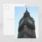 Londen - Elizabeth Tower & Big Ben Briefkaart (Voorkant / Achterkant)