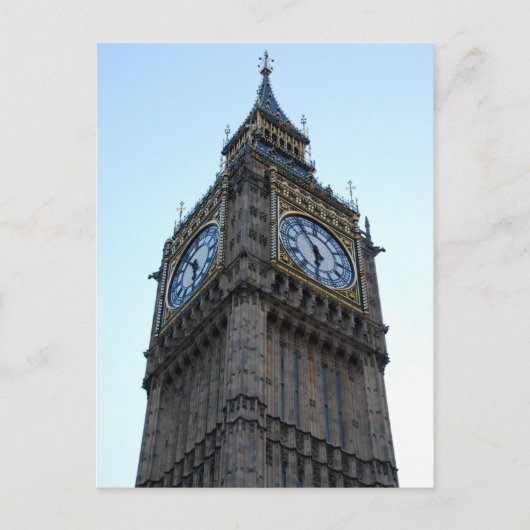 Londen - Elizabeth Tower & Big Ben Briefkaart (Voorkant)