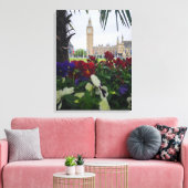 Londen Elizabeth Tower classic uitzicht canvas pri Afdruk (Insitu (Woonkamer))