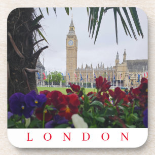 Londen Elizabeth Tower uitzicht onderzetters