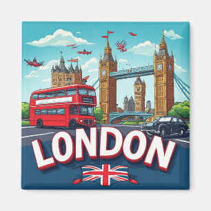 🧲 Londen Emmerlijst Reis Herinnering VK 🌍 Magneet