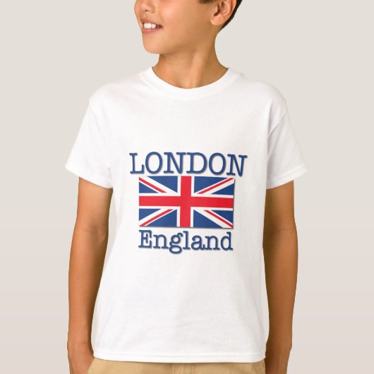Londen en Union Jack T-shirt (Voorkant)
