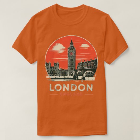 Londen Engeland 1 T-shirt (Design voorkant)