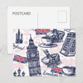 Londen, Engeland Ansichtkaart Briefkaart (Voorkant / Achterkant)