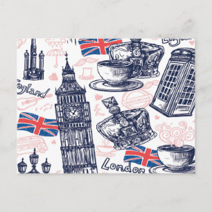 Londen, Engeland Ansichtkaart Briefkaart