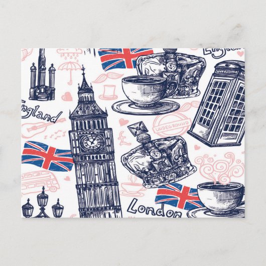 Londen, Engeland Ansichtkaart Briefkaart (Voorkant)