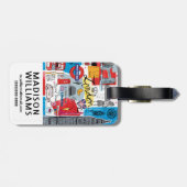 Londen, Engeland Bagagelabel (Achterkant horizontaal)