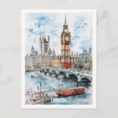 Londen Engeland Beroemde Reisplaats Briefkaart (Voorkant)