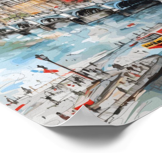 Londen Engeland Beroemde Reisplaats Poster (Hoek)