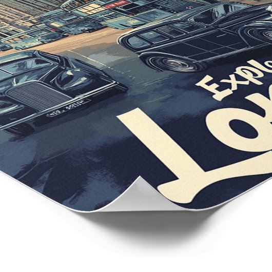 Londen Engeland Beroemde Reisplaats Poster (Hoek)