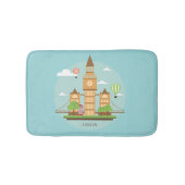 Londen Engeland bezienswaardigheden Bath Mat Aqua (Voorkant)