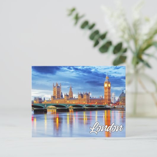Londen, Engeland | Big Ben Briefkaart (Staand voorkant)