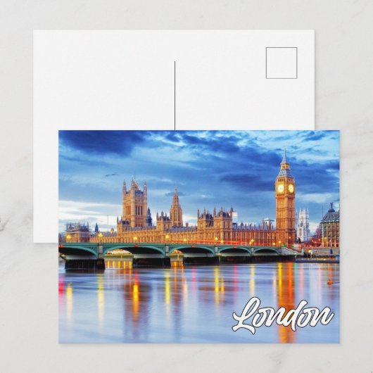 Londen, Engeland | Big Ben Briefkaart (Voorkant / Achterkant)